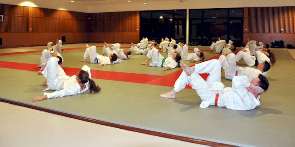 Étirements en groupe