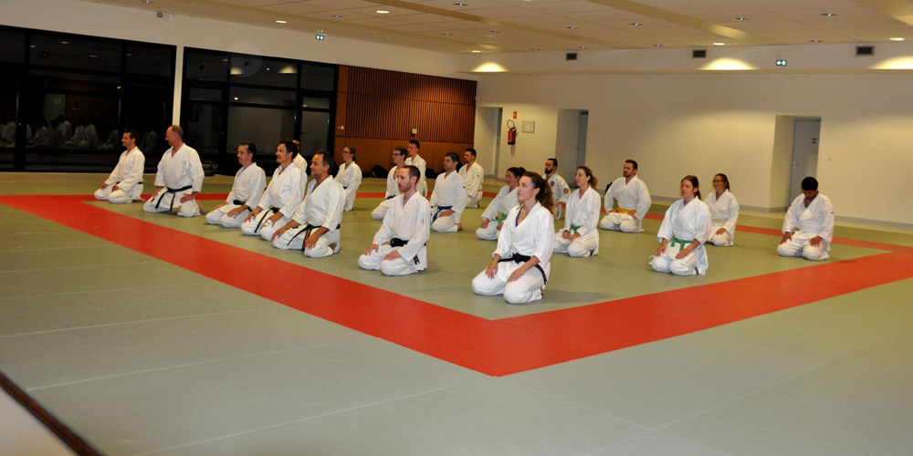 Étirements en groupe